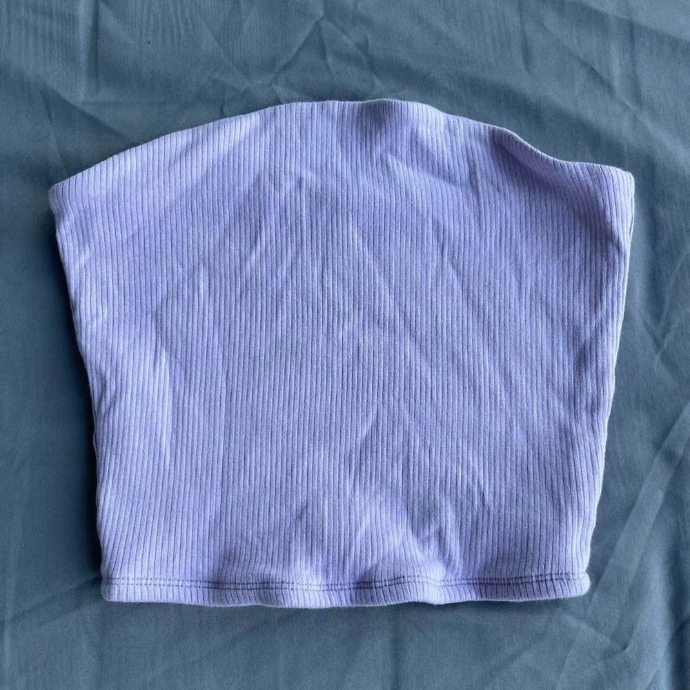 Garage Lilac Ribbed Top